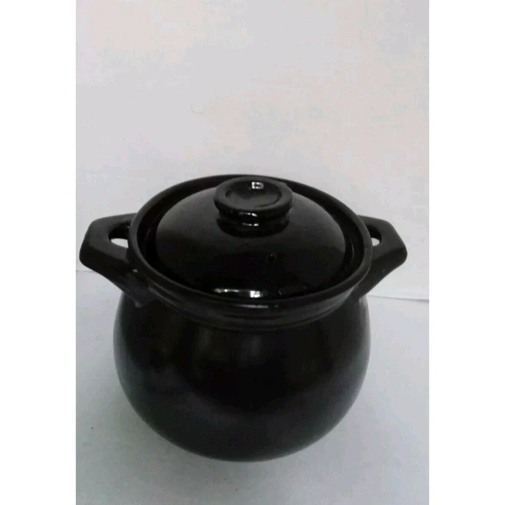 Clay Pot‎ Casserole Dish with Lid, Ceramic Cookware, Soup Stew Pot
